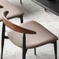 Armless Dining Chairs Industrielle Kunstleder -Seitenstühle für Esszimmer