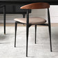 Armless Dining Chairs Industrielle Kunstleder -Seitenstühle für Esszimmer
