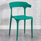 Contemporary Plastic Arm Chair Dining Kitchen Room Open Back Chair