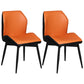 Industrial Dining Room Side Dining Chairs Faux Leather Dining Chairs