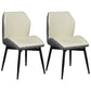 Industrial Dining Room Side Dining Chairs Faux Leather Dining Chairs