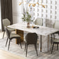 Industrial Dining Room Side Dining Chairs Faux Leather Dining Chairs