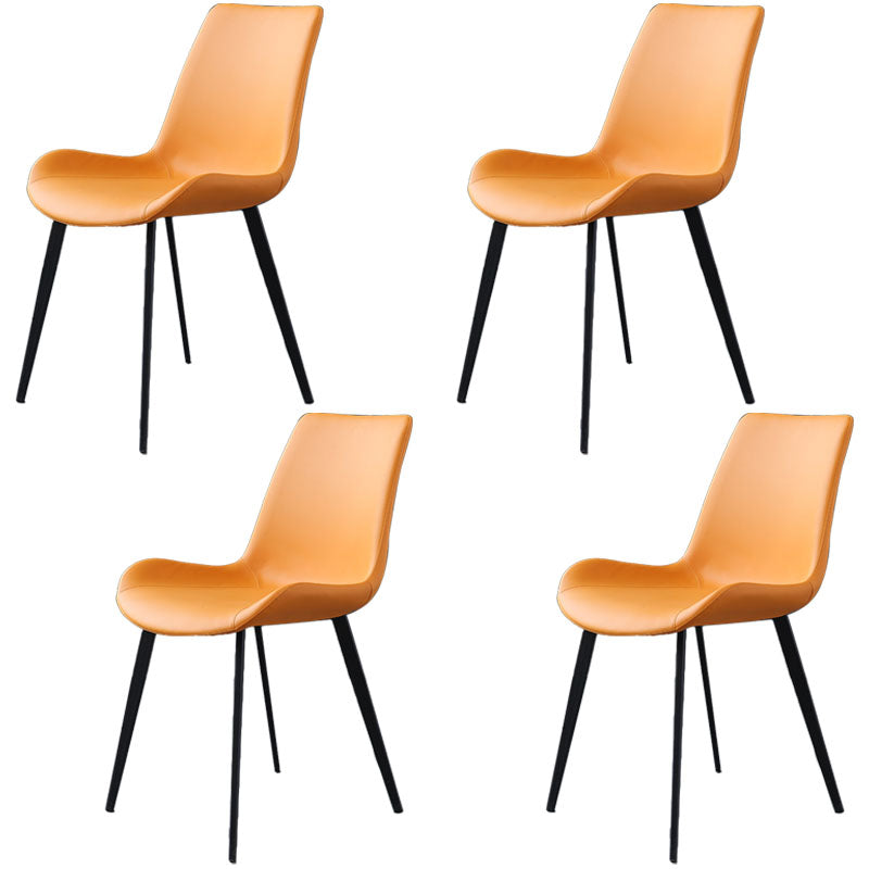 Sedie da pranzo senza braccio sedie da cucina in pelle finta industriale per sala da pranzo