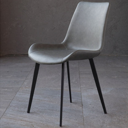 Sedie da pranzo senza braccio sedie da cucina in pelle finta industriale per sala da pranzo