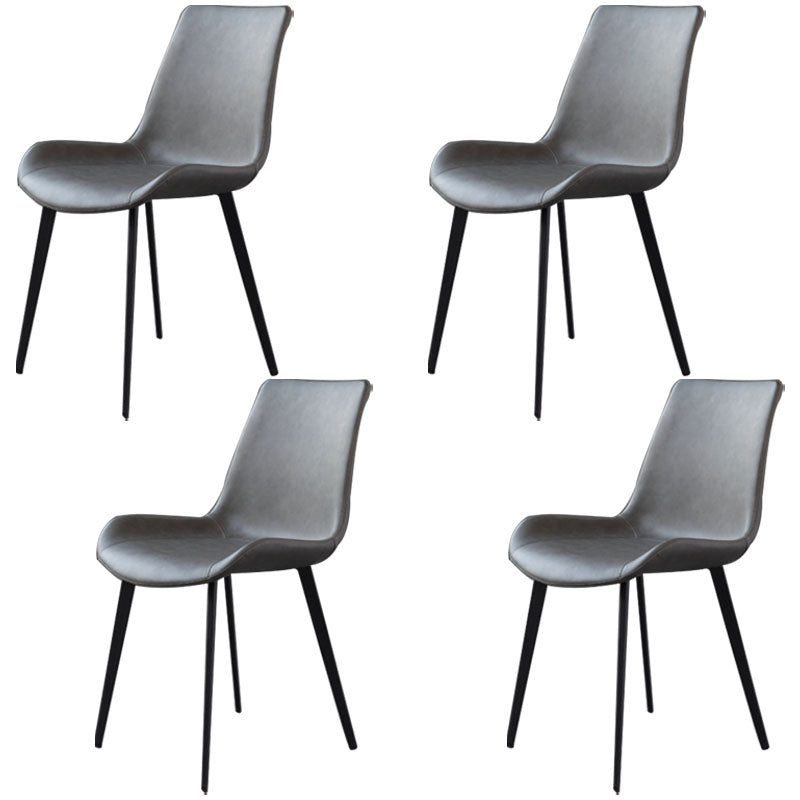 Sedie da pranzo senza braccio sedie da cucina in pelle finta industriale per sala da pranzo