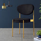 Contemporary Open Back Side Chair Upholstered Dining Chair for Indoor