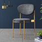 Contemporary Open Back Side Chair Upholstered Dining Chair for Indoor