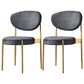 Contemporary Open Back Side Chair Upholstered Dining Chair for Indoor