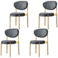 Contemporary Open Back Side Chair Upholstered Dining Chair for Indoor