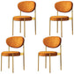Contemporary Open Back Side Chair Upholstered Dining Chair for Indoor