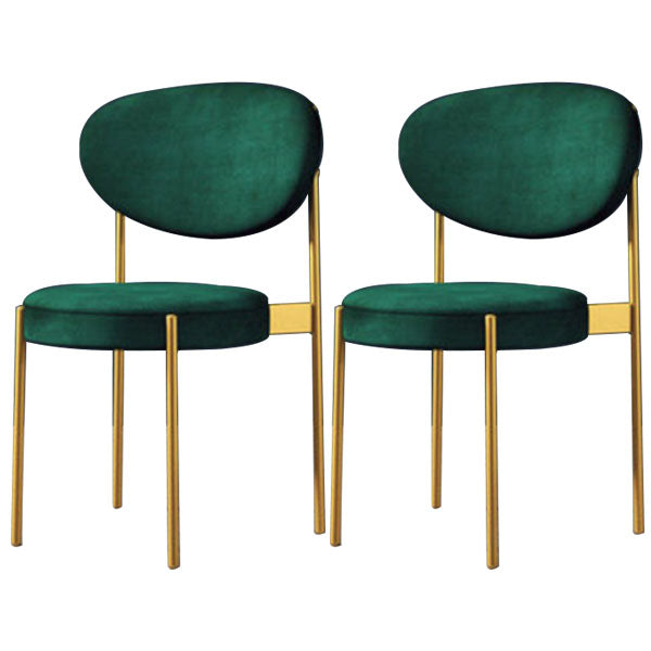 Contemporary Open Back Side Chair Upholstered Dining Chair for Indoor