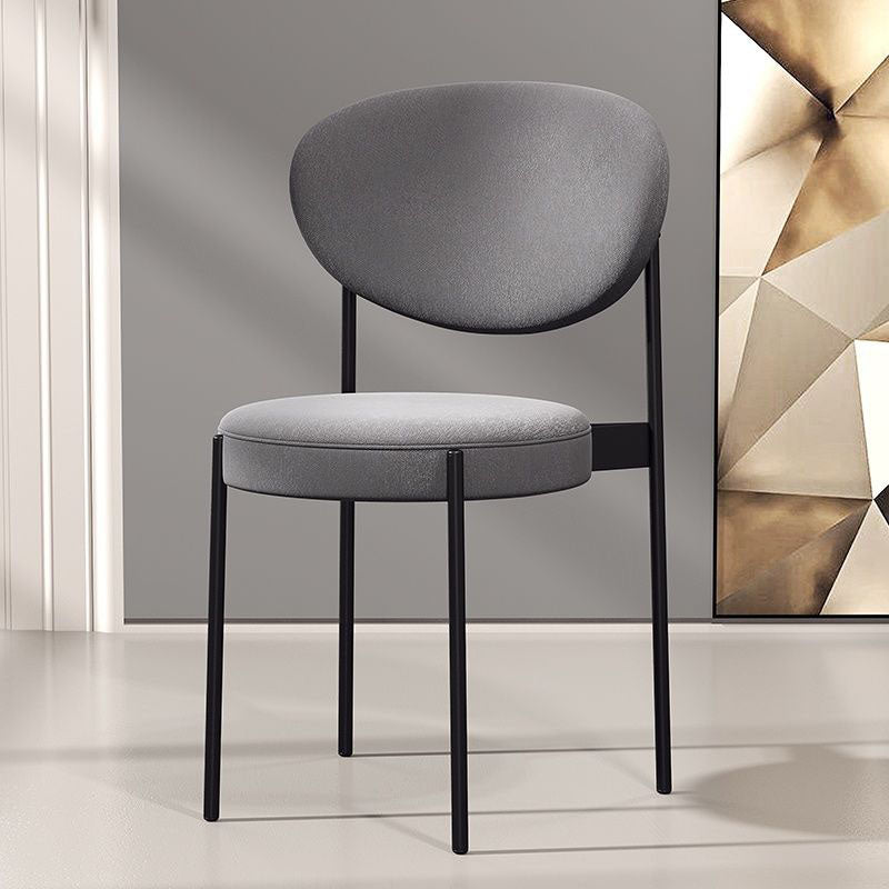 Contemporary Open Back Side Chair Upholstered Dining Chair for Indoor