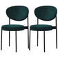 Contemporary Open Back Side Chair Upholstered Dining Chair for Indoor