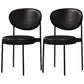 Contemporary Open Back Side Chair Upholstered Dining Chair for Indoor