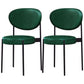 Contemporary Open Back Side Chair Upholstered Dining Chair for Indoor