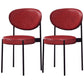 Contemporary Open Back Side Chair Upholstered Dining Chair for Indoor