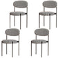 Contemporary Open Back Side Chair Upholstered Dining Chair for Indoor
