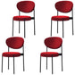 Contemporary Open Back Side Chair Upholstered Dining Chair for Indoor