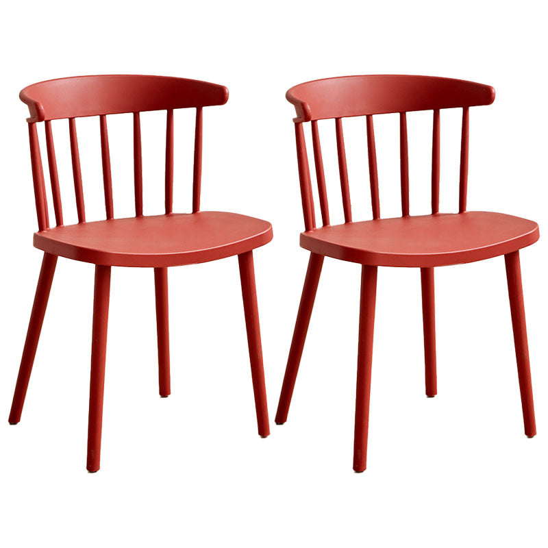 Sedia laterale contemporanea in plastica Windsor posteriore sedia da interno