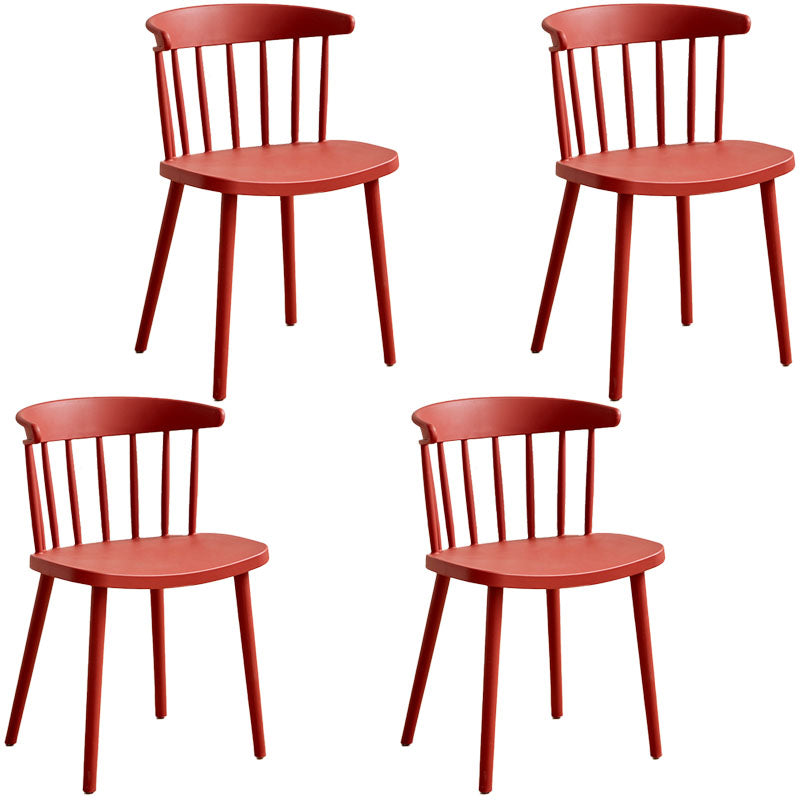 Sedia laterale contemporanea in plastica Windsor posteriore sedia da interno