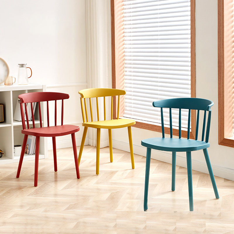 Plastic eigentijdse zijstoel Windsor Back Indoor-Outdoor Stoel