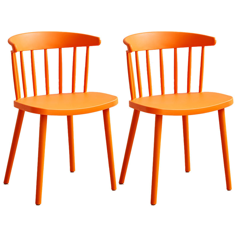 Sedia laterale contemporanea in plastica Windsor posteriore sedia da interno