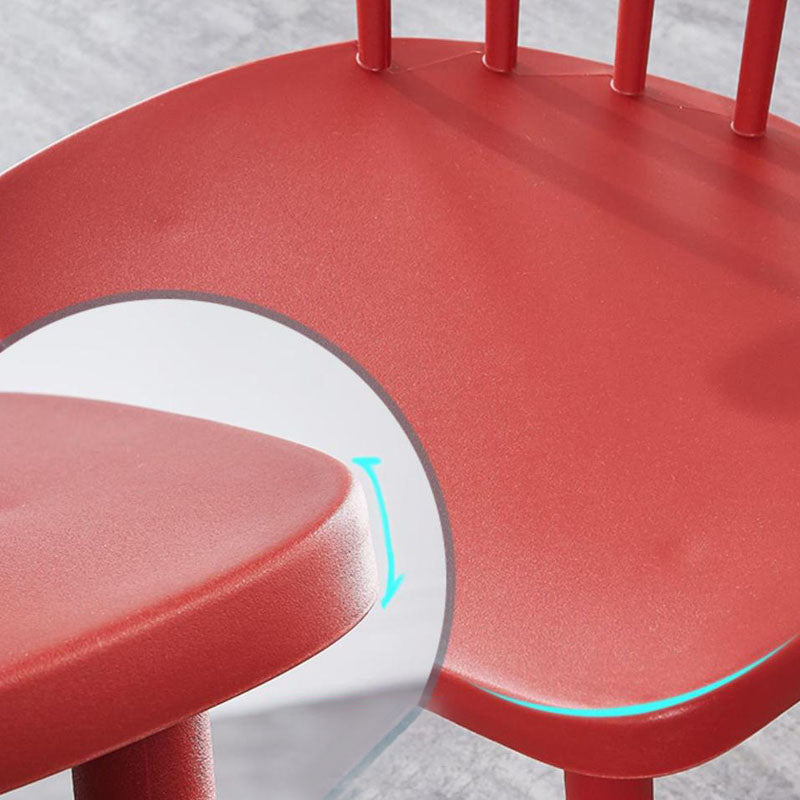 Plastic eigentijdse zijstoel Windsor Back Indoor-Outdoor Stoel