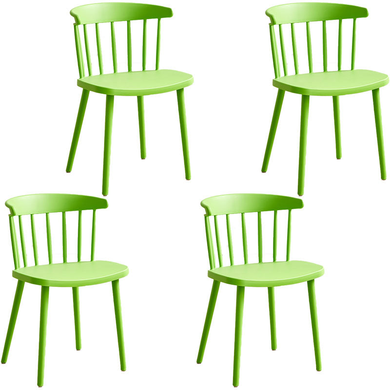 Sedia laterale contemporanea in plastica Windsor posteriore sedia da interno