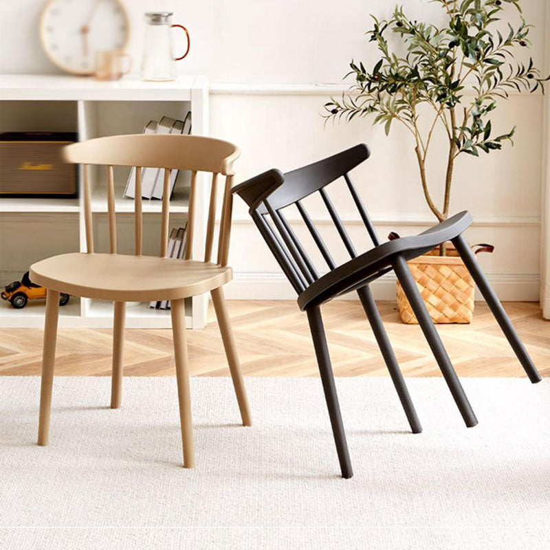 Plastic eigentijdse zijstoel Windsor Back Indoor-Outdoor Stoel