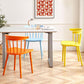 Plastic eigentijdse zijstoel Windsor Back Indoor-Outdoor Stoel