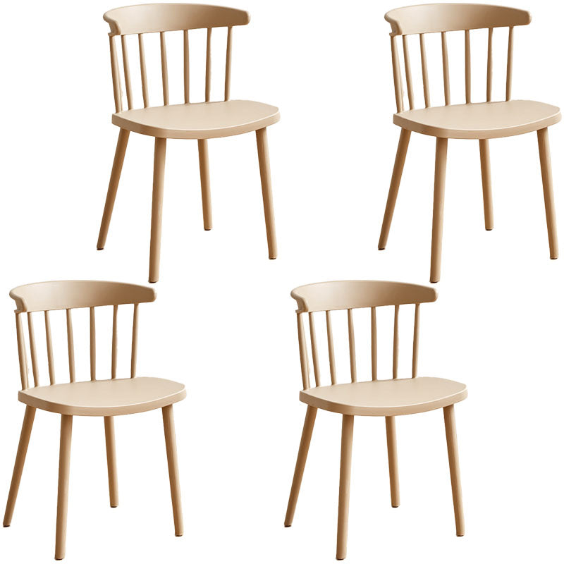 Sedia laterale contemporanea in plastica Windsor posteriore sedia da interno