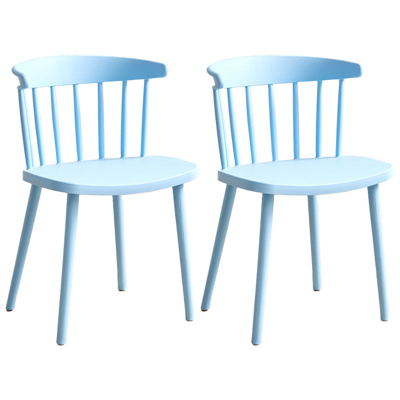 Plastic eigentijdse zijstoel Windsor Back Indoor-Outdoor Stoel
