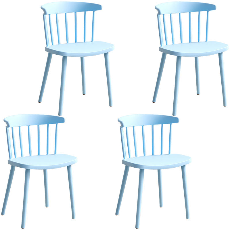 Sedia laterale contemporanea in plastica Windsor posteriore sedia da interno