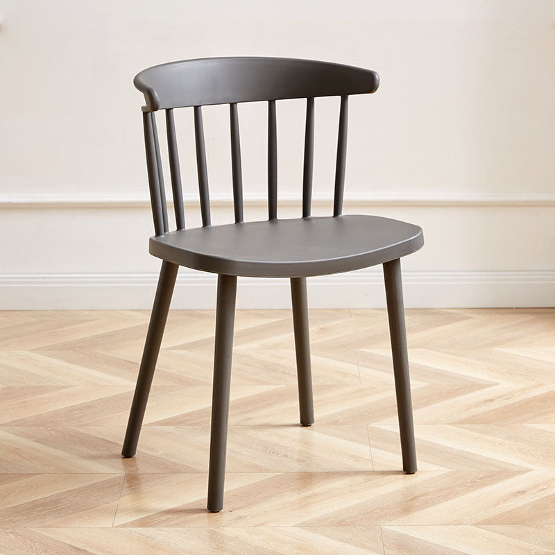 Sedia laterale contemporanea in plastica Windsor posteriore sedia da interno