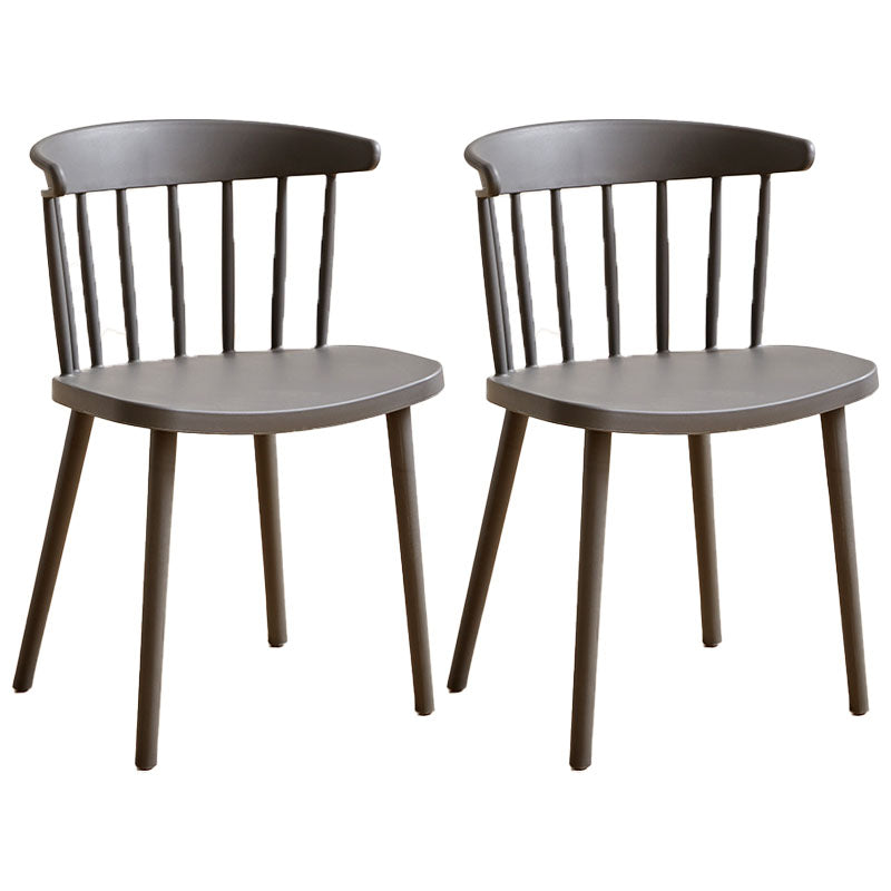 Sedia laterale contemporanea in plastica Windsor posteriore sedia da interno