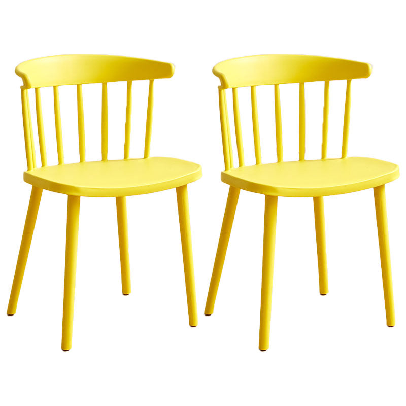 Sedia laterale contemporanea in plastica Windsor posteriore sedia da interno