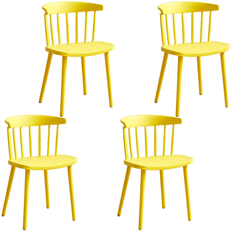 Sedia laterale contemporanea in plastica Windsor posteriore sedia da interno