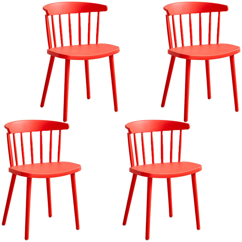 Sedia laterale contemporanea in plastica Windsor posteriore sedia da interno