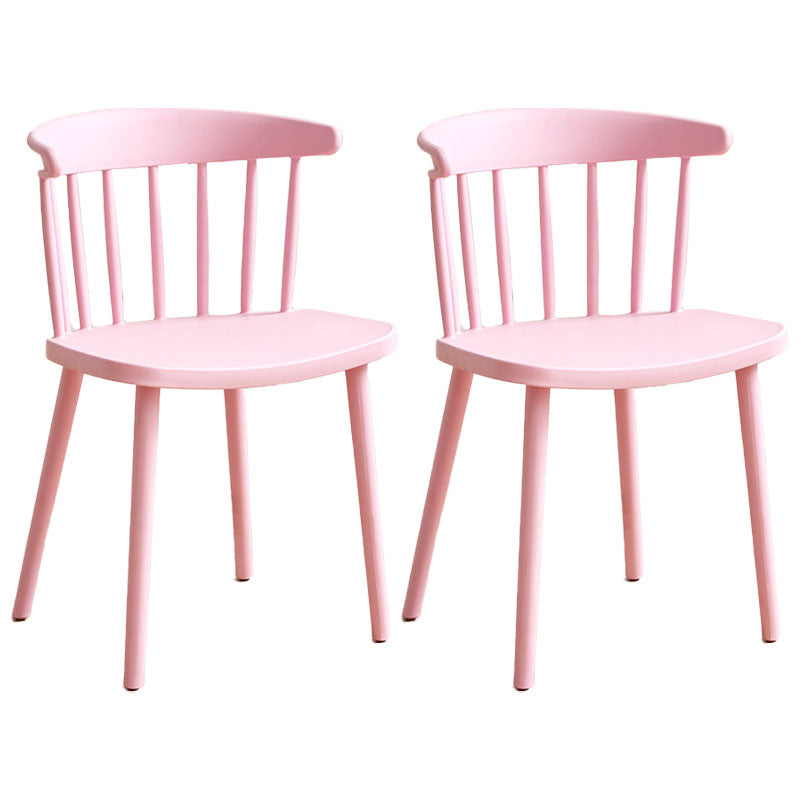 Sedia laterale contemporanea in plastica Windsor posteriore sedia da interno