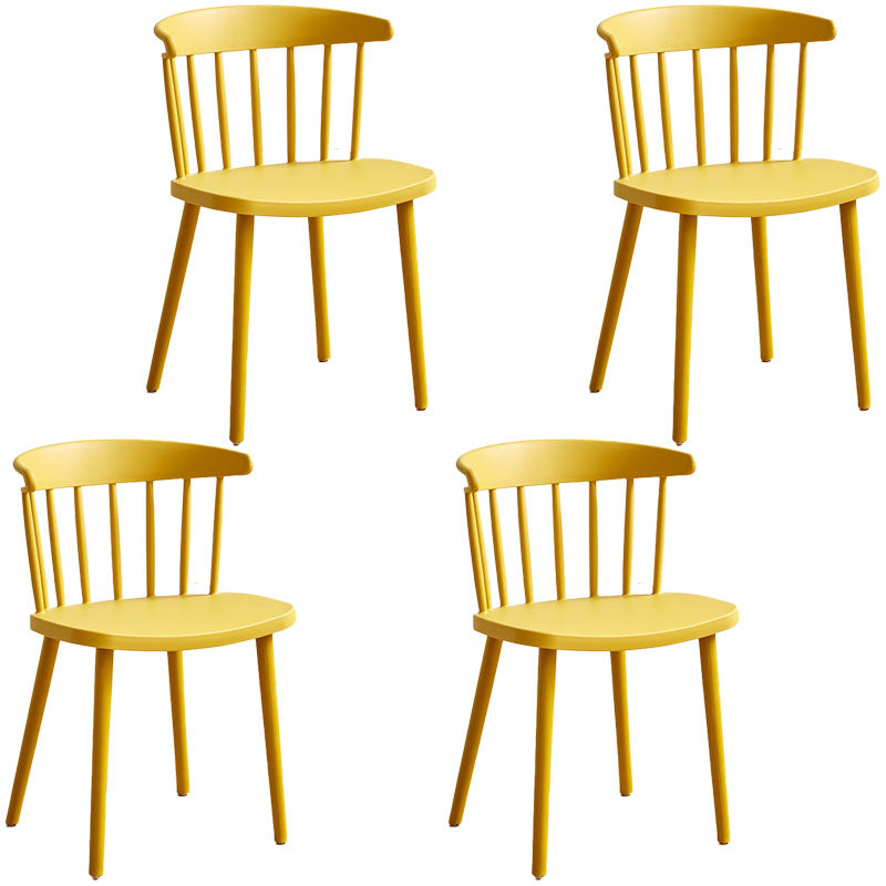 Sedia laterale contemporanea in plastica Windsor posteriore sedia da interno