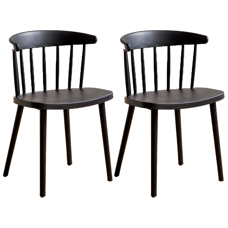 Plastic eigentijdse zijstoel Windsor Back Indoor-Outdoor Stoel