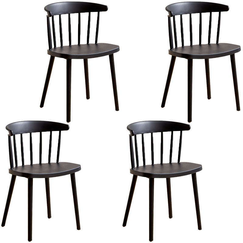 Plastic eigentijdse zijstoel Windsor Back Indoor-Outdoor Stoel