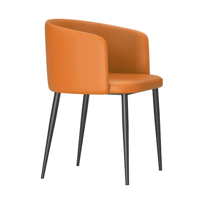 Dining Room Side Chairs Contemporary Arm Kitchen Chair for Home Orange 1 Piece Clearhalo 'Dining Chairs' 'Dining Tables & Seating' 'dining_chair' 'furn' 'furn_dining_chair' 'Furniture' 'Kitchen & Dining Furniture' 5132037