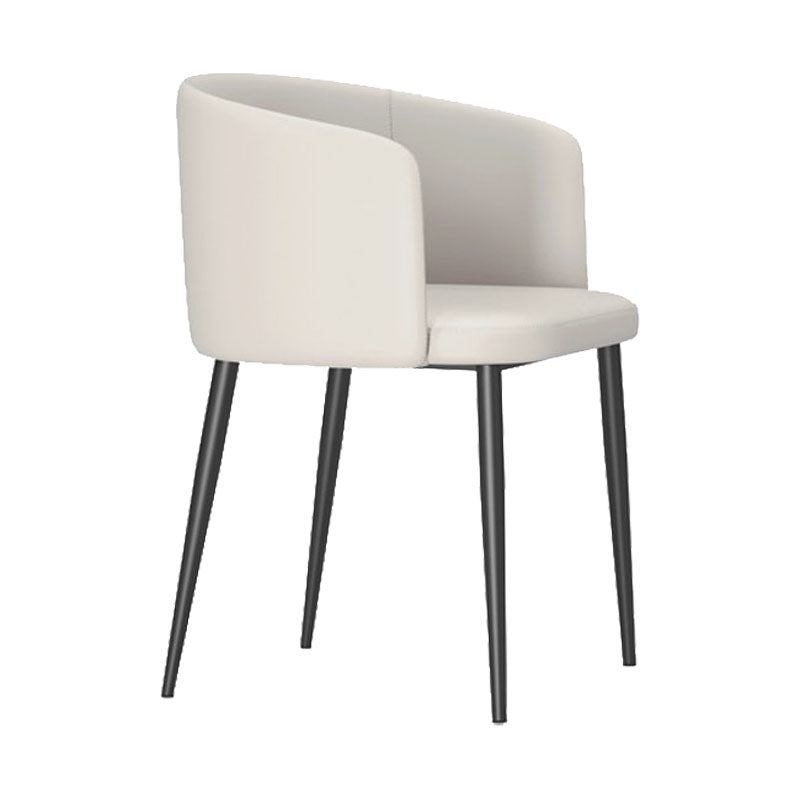 Dining Room Side Chairs Contemporary Arm Kitchen Chair for Home Cream Gray 1 Piece Clearhalo 'Dining Chairs' 'Dining Tables & Seating' 'dining_chair' 'furn' 'furn_dining_chair' 'Furniture' 'Kitchen & Dining Furniture' 5132043