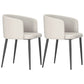 Dining Room Side Chairs Contemporary Arm Kitchen Chair for Home Cream Gray 2 Piece Set Clearhalo 'Dining Chairs' 'Dining Tables & Seating' 'dining_chair' 'furn' 'furn_dining_chair' 'Furniture' 'Kitchen & Dining Furniture' 5132044