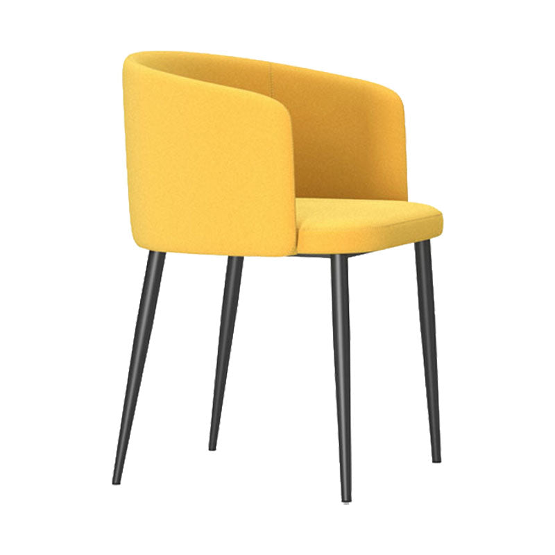 Dining Room Side Chairs Contemporary Arm Kitchen Chair for Home Fluorescent Yellow 1 Piece Clearhalo 'Dining Chairs' 'Dining Tables & Seating' 'dining_chair' 'furn' 'furn_dining_chair' 'Furniture' 'Kitchen & Dining Furniture' 5132048