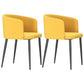Dining Room Side Chairs Contemporary Arm Kitchen Chair for Home Fluorescent Yellow 2 Piece Set Clearhalo 'Dining Chairs' 'Dining Tables & Seating' 'dining_chair' 'furn' 'furn_dining_chair' 'Furniture' 'Kitchen & Dining Furniture' 5132050