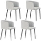 Dining Room Side Chairs Contemporary Arm Kitchen Chair for Home Silver Gray 4 Piece Set Clearhalo 'Dining Chairs' 'Dining Tables & Seating' 'dining_chair' 'furn' 'furn_dining_chair' 'Furniture' 'Kitchen & Dining Furniture' 5132059