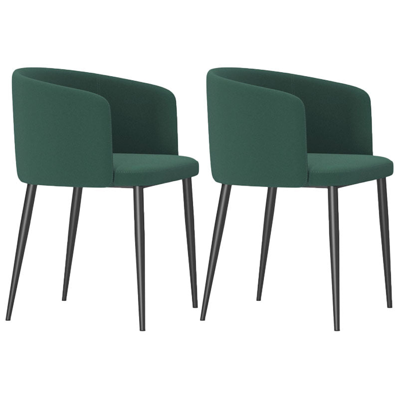 Dining Room Side Chairs Contemporary Arm Kitchen Chair for Home Blackish Green 2 Piece Set Clearhalo 'Dining Chairs' 'Dining Tables & Seating' 'dining_chair' 'furn' 'furn_dining_chair' 'Furniture' 'Kitchen & Dining Furniture' 5132061