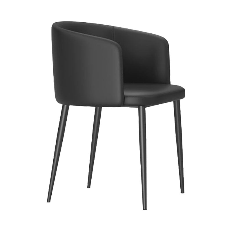 Dining Room Side Chairs Contemporary Arm Kitchen Chair for Home Black 1 Piece Clearhalo 'Dining Chairs' 'Dining Tables & Seating' 'dining_chair' 'furn' 'furn_dining_chair' 'Furniture' 'Kitchen & Dining Furniture' 5132066
